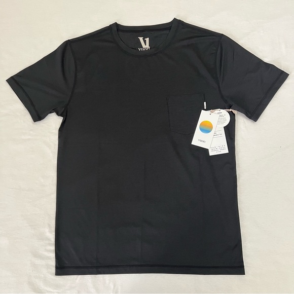 Vuori Other - Vuori Mens Tradewind Performance Short Sleeve Tee Shirt Size M Black NWT MSRP$48
